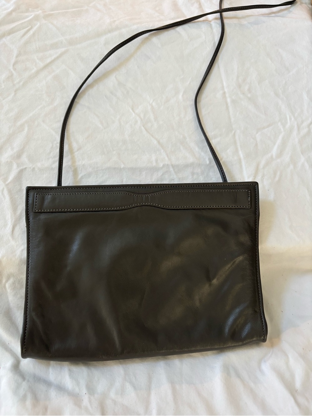 Vintage Mr Leather Shoulder Bag Grey